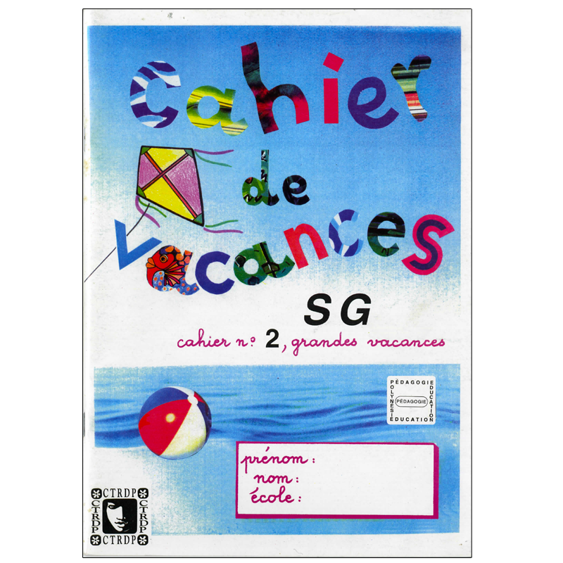 Cahier de vacances SG Tiurai