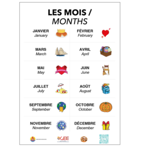 Les mois - Months - FR/EN